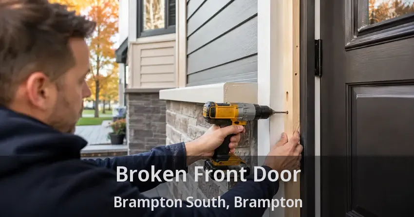 Broken Front Door Brampton South, Brampton - ON