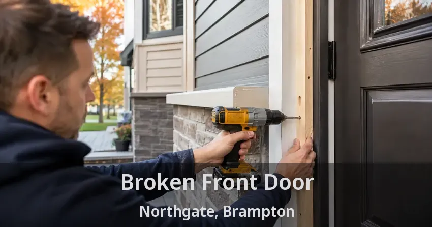 Broken Front Door Northgate, Brampton - ON