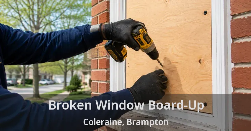 Broken Window Board-Up Coleraine, Brampton - ON