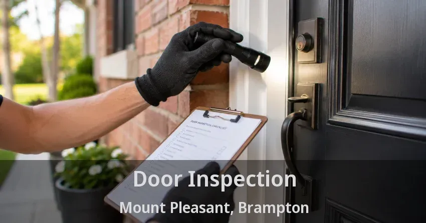 Door Inspection Mount Pleasant, Brampton - ON