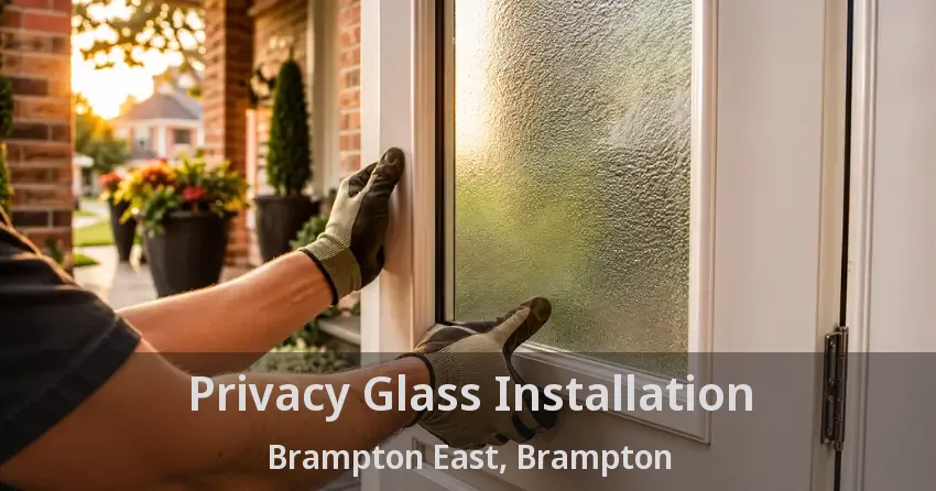 Privacy Glass Installation Brampton East, Brampton - ON
