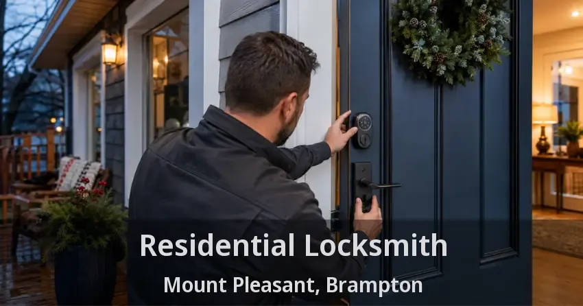 Residential Locksmith Mount Pleasant, Brampton - ON