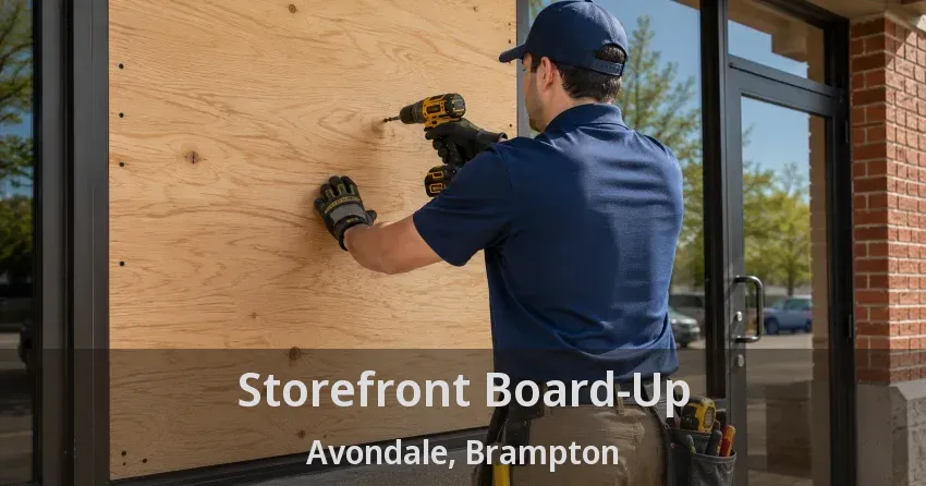 Storefront Board-Up Avondale, Brampton - ON