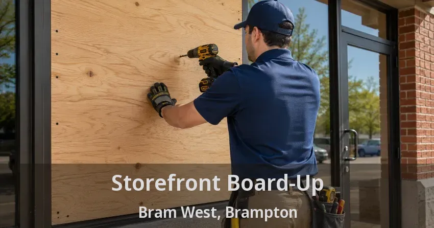 Storefront Board-Up Bram West, Brampton - ON