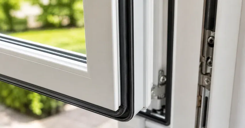 casement window cranked fully open in a Southgate, Brampton home