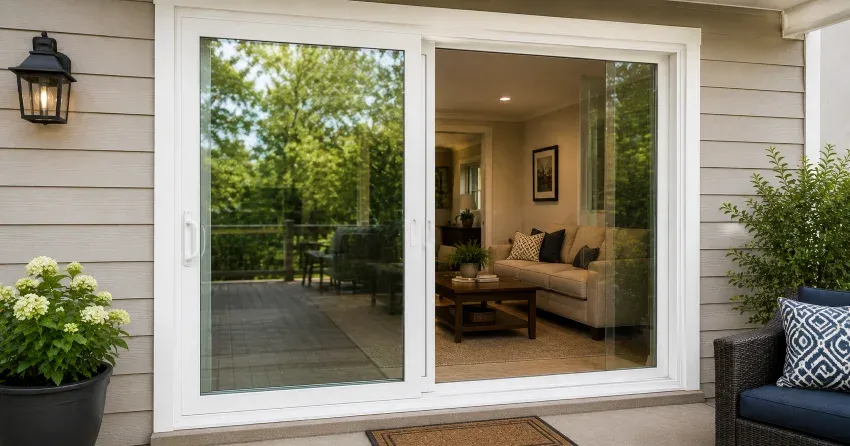 new patio door replacement installed in Ebenezer, Brampton home