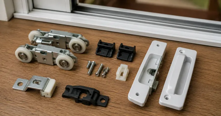 sliding door broken Brampton roller and track inspection